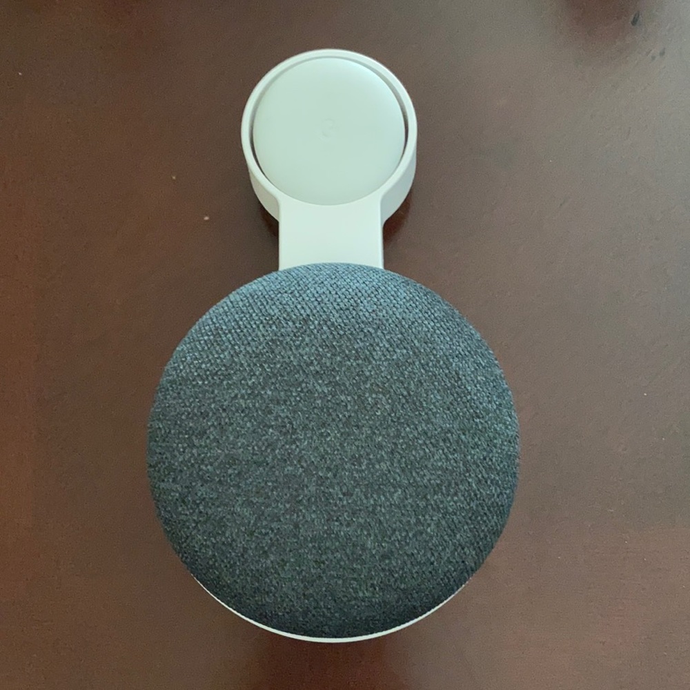 Charcoal Google Nest Mini w/ wall mount
